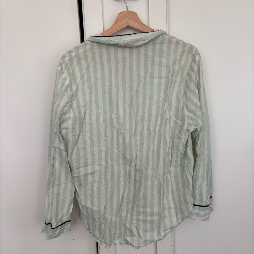 Victoria's Secret Mint and White Striped pajama set - Picture 3 of 5